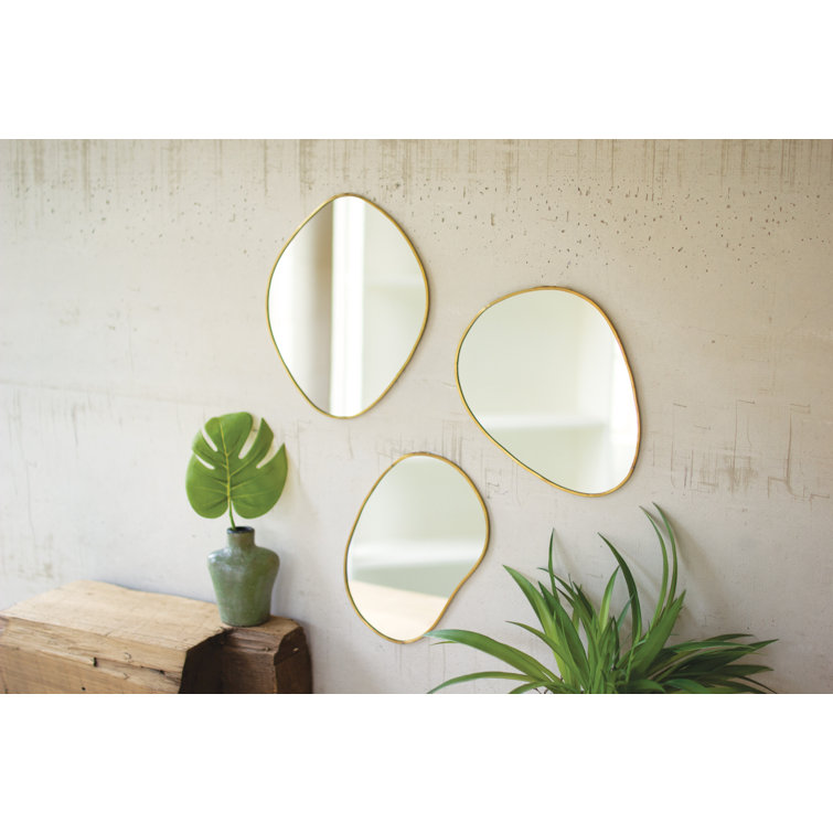 Joss Main Emilee Metal Asymmetrical Wall Mirror Reviews Wayfair